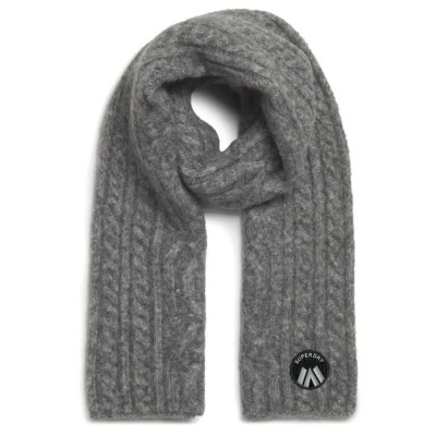 шал,ръкавици,шапки,и,шалове,superdry,cable,luxe,scarf,scandi,grey,marl,(grey)