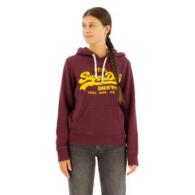 суичър,дамски,блузи,superdry,chenille,vl,graphic,hoodie,red