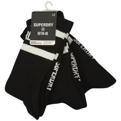 чорапи,мъжки,чорапи,superdry,coolmax,socks,3,pairs,black,(mono,pack)