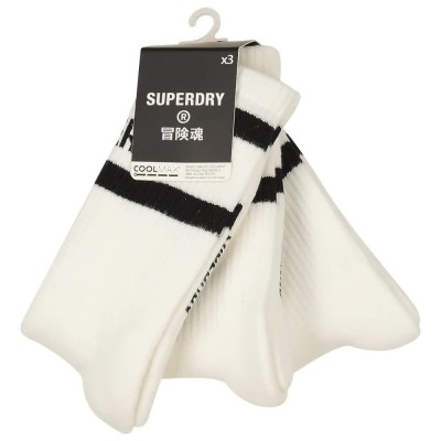 чорапи,мъжки,чорапи,superdry,coolmax,socks,3,pairs,white,pack,(beige)