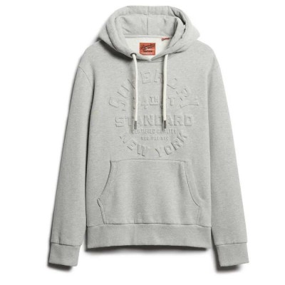 суичър,мъжки,пуловери,superdry,embossed,logo,graphic,hoodie,pumice,stone,beige,marl,(grey)