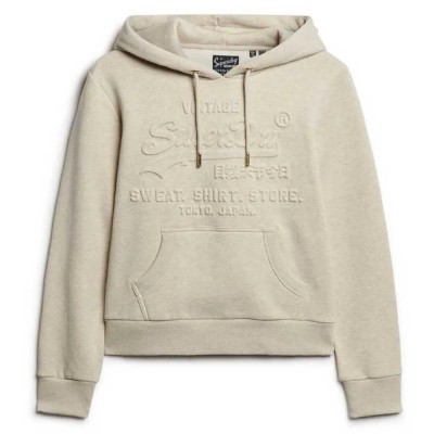 суичър,дамски,блузи,superdry,embossed,vl,graphic,hoodie,pelican,beige,marl,(beige)