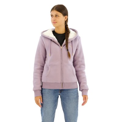 блуза,дамски,блузи,superdry,essential,borg,lined,full,zip,sweatshirt,brassica,lilac,(purple)