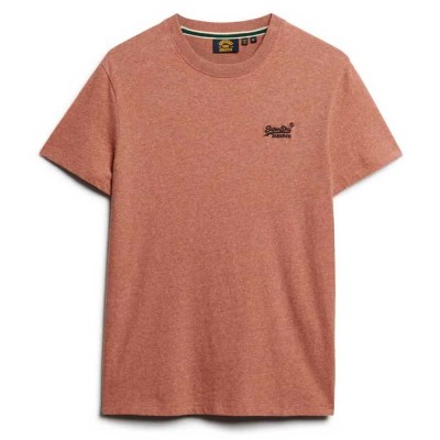 тениска,мъжки,тениски,superdry,essential,logo,embroidered,short,sleeve,t,shirt,fired,orange,grit,(orange)