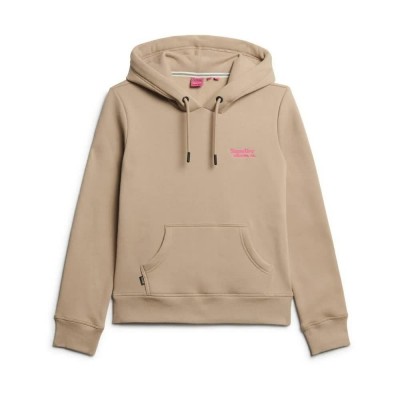 суичър,дамски,блузи,superdry,essential,logo,hoodie,cobblestone,grey,(beige)