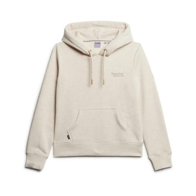 суичър,дамски,блузи,superdry,essential,logo,hoodie,light,oat,marl,(beige)