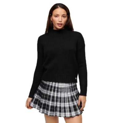 блуза,дамски,пуловери,дамски,плетени,дрехи,superdry,essential,sweater,black
