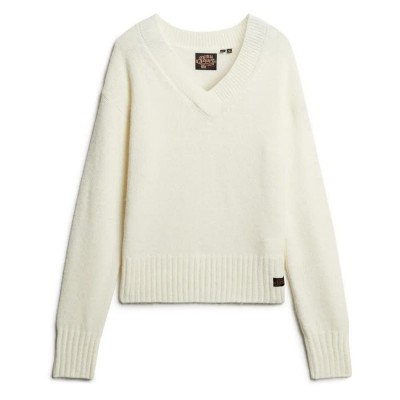 блуза,дамски,пуловери,дамски,плетени,дрехи,superdry,essential,v,neck,sweater,beige