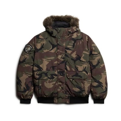 яке,мъжки,якета,superdry,everest,faux,fur,bomber,jacket,para,camo,(green)
