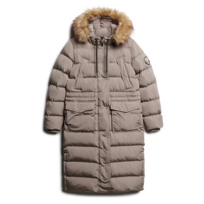 яке,дамски,якета,и,палта,superdry,everest,faux,fur,longline,jacket,deep,beige,(beige)