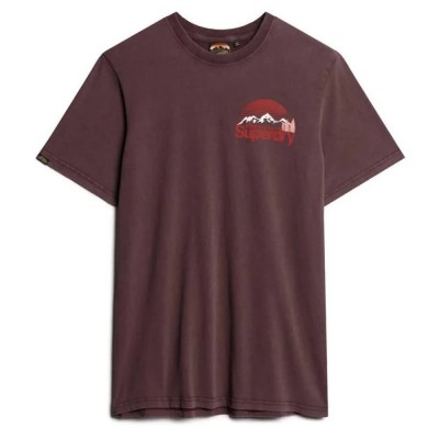 тениска,мъжки,тениски,superdry,great,outdoor,chest,graphc,short,sleeve,t,shirt,rum,raisin,brown,(brown)