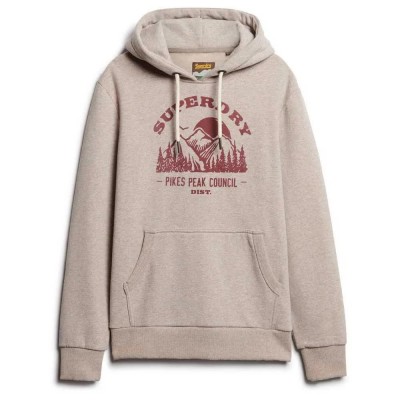 суичър,мъжки,пуловери,superdry,lo,fi,outdoor,graphic,hoodie,beige