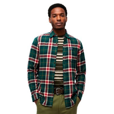 карирана,риза,мъжки,ризи,superdry,lumber,long,sleeve,shirt,oregon,check,green,(multicolor)