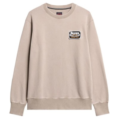 блуза,мъжки,пуловери,superdry,mechanic,loose,fit,sweatshirt,moonrock,(beige)