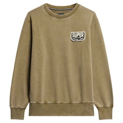 блуза,мъжки,пуловери,superdry,mechanic,loose,fit,sweatshirt,brown,(olive,night)