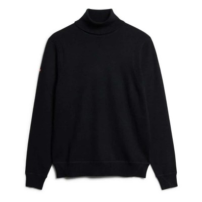 блуза,мъжки,пуловери,superdry,merino,high,neck,sweater,black