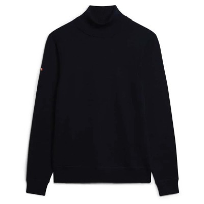 блуза,мъжки,пуловери,superdry,merino,high,neck,sweater,darkest,navy,(black)
