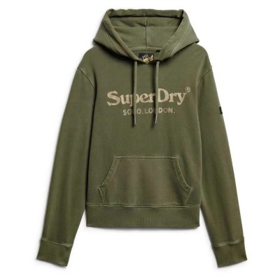 суичър,дамски,блузи,superdry,metallic,venue,hoodie,dusty,olive,green,(green)