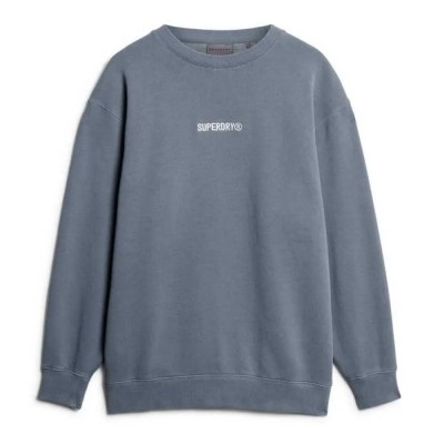 блуза,мъжки,пуловери,superdry,micro,logo,graphic,loose,sweatshirt,blue