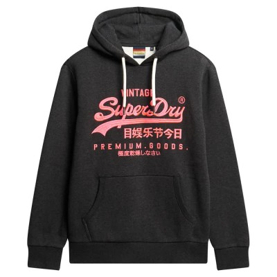 суичър,мъжки,пуловери,superdry,neon,vl,graphic,hoodie,black,(raven,black,marl)