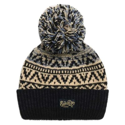 шапка,всички,шапки,superdry,pattern,beanie,island,navy,twist,(beige)