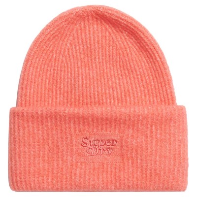 шапка,всички,шапки,superdry,soft,rib,beanie,sugar,coral,(orange,pink)