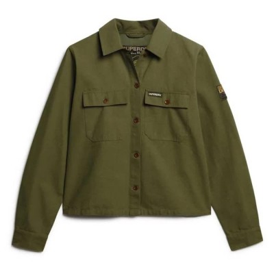 риза,с,дълъг,ръкав,дамски,блузи,дамски,ризи,superdry,st,tropez,military,long,sleeve,shirt,green