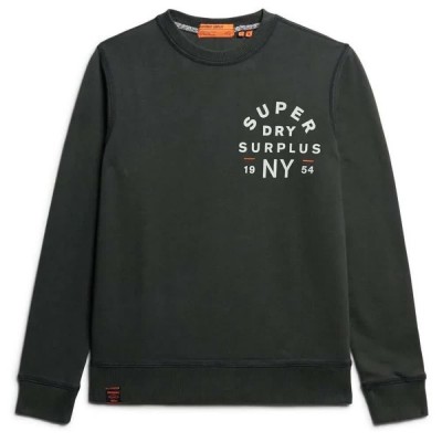 блуза,мъжки,пуловери,superdry,surplus,graphic,sweatshirt,washed,black,(black)