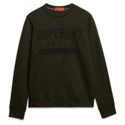 блуза,мъжки,пуловери,superdry,surplus,graphic,sweatshirt,washed,dark,olive,(green)
