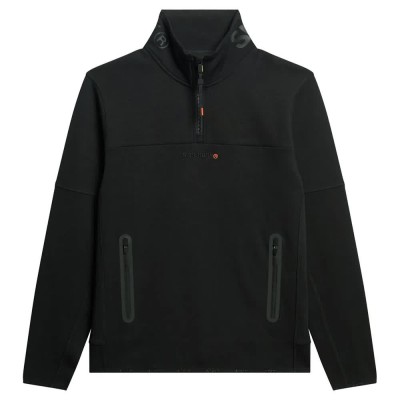блуза,мъжки,пуловери,superdry,tech,logo,loose,half,zip,sweatshirt,black