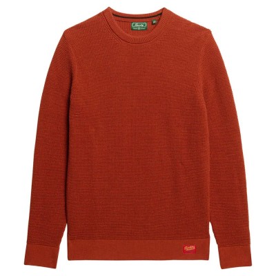 блуза,мъжки,пуловери,superdry,textured,sweater,autumnal,orange,(orange)