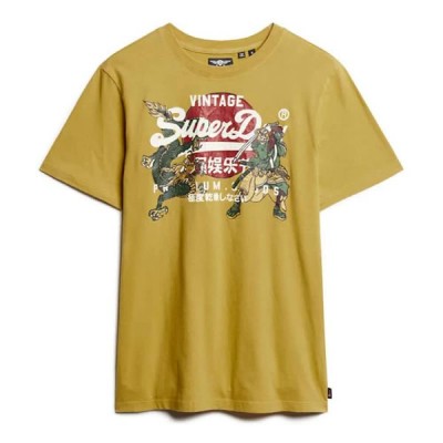 тениска,мъжки,тениски,superdry,tokyo,vl,graphic,short,sleeve,t,shirt,oil,yellow,(yellow)