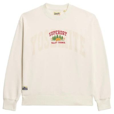 блуза,дамски,блузи,superdry,travel,souvenir,loose,sweatshirt,beige,(cream)