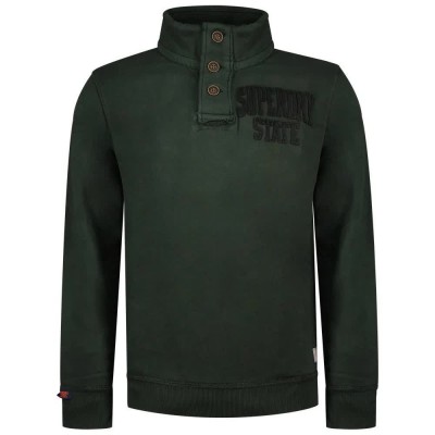 блуза,мъжки,пуловери,superdry,vintage,athletic,henley,sweatshirt,green,(academy,dark,green)