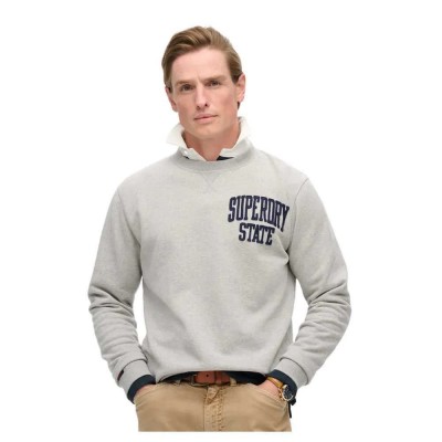 блуза,мъжки,пуловери,superdry,vintage,athletic,sweatshirt,vintage,sweat,light,grey,marl,(grey)