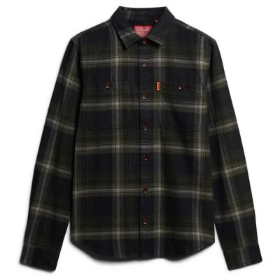 карирана,риза,мъжки,якета,superdry,vintage,check,overshirt,boseman,check,black,(black)