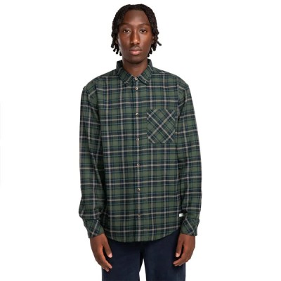 риза,с,дълъг,ръкав,мъжки,ризи,element,ivy,long,sleeve,shirt,deep,forest,plaid,(green)
