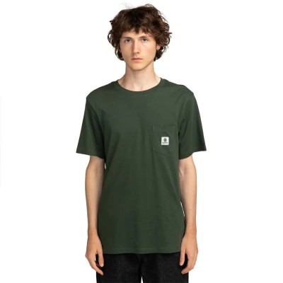 тениска,мъжки,тениски,element,basic,short,sleeve,t,shirt,green,(deep,forest)