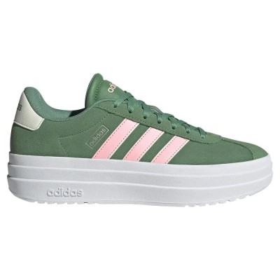 маратонки,дамски,маратонки,adidas,vl,court,bold,trainers,preloved,green,pink,spark,ivory,(green)