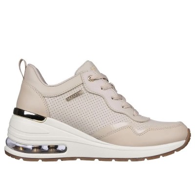 маратонки,дамски,маратонки,skechers,million,air,trainers,taupe,duraleather,leather,trim,(beige)