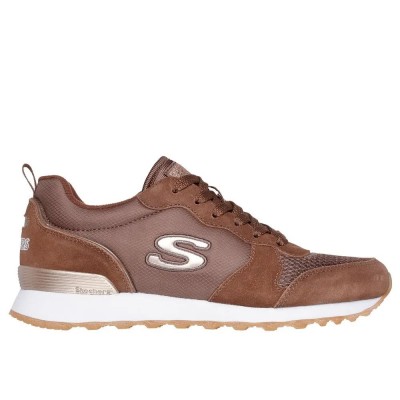 маратонки,дамски,маратонки,skechers,og,85,trainers,chocolate,suede,nylon,rose,gold,trim,(brown)