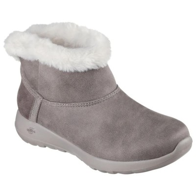 дамски,боти,дамски,високи,обувки,за,ходене,skechers,on,the,go,joy,booties,grey,(dark,taupe,textile)