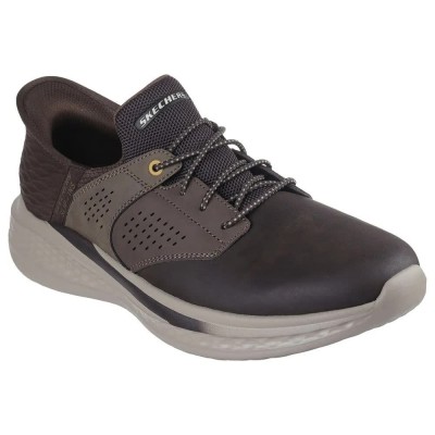 маратонки,мъжки,маратонки,skechers,slade,trainers,chocolate,leather,mesh,synthetic,(brown)