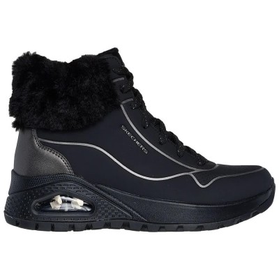маратонки,дамски,маратонки,skechers,uno,rugged,trainers,black,durabuck,metallic,duraleather,faux,fur