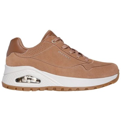 маратонки,дамски,маратонки,skechers,uno,rugged,trainers,chestnut,suede,duraleather,embroidery,trim,(brown)