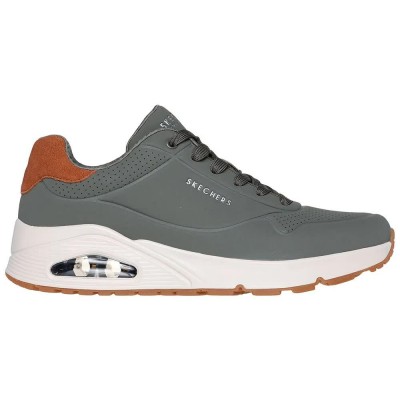 маратонки,мъжки,маратонки,skechers,uno,trainers,dusty,olive,durabuck,chestnut,suede,mesh,(grey)