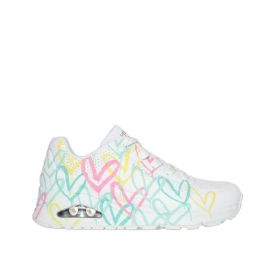 маратонки,дамски,маратонки,skechers,uno,trainers,white,durabuck,multi,colored,uv,color,shifiting,printed,hearts,(multicolor)