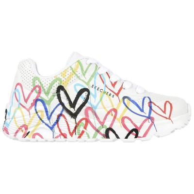 маратонки,детски,маратонки,skechers,uno,lite,spread,the,love,trainers,white,synthetic,multi,trim,(multicolor)