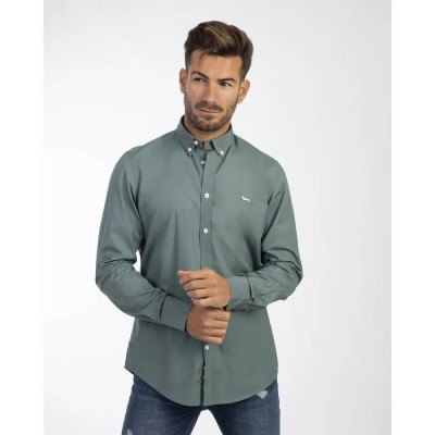 риза,с,дълъг,ръкав,мъжки,ризи,harmont,&,blaine,crk043011759m,long,sleeve,shirt,green