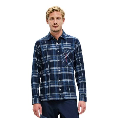 карирана,риза,мъжки,ризи,the,mountain,studio,field,cotton,check,long,sleeve,shirt,blue,(dark,navy)